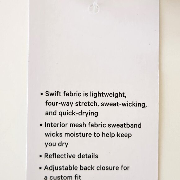 NWT LULULEMON DWMM Green Multi LTWT Adjustable Closure Women's F&F Run Hat OS - Picture 9 of 9